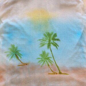 Simple, Minimalist, tropical, beachy themed gender-neutral tee